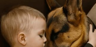Dečak i njegov pas zaspali su, zagrljeni na sofi, a roditelji su bili dirnuti tim prizorom, sve dok sledećeg jutra, ulazeći u sobu, nisu bili zapanjeni onim što su videli. - featured image