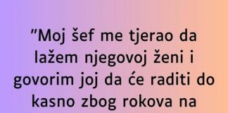 “Sef me tjerao da lazem njegovoj zeni da ostaje duze na poslu, a onda jedan dan sam se slomila…” - featured image