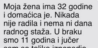 “Moja žena ima 32 godine i domaćica je” - featured image