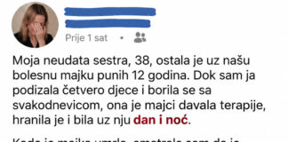 Moja neudata sestra, 38, ostala je u našu bolesnu majku punih 12 godina. - featured image