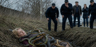 Ženu koja je ležala u kanalu obavijale su zmije. Čak su se i policajci bojali prići bliže. A trenutak kasnije svi su ostali šokirani onim što su vidjeli….😲😲😲 - featured image