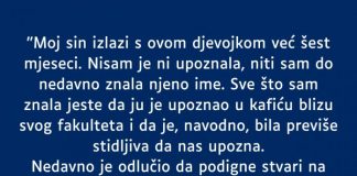 “Sin izlazi 6 mjeseci sa ovom djevojkom a nikada nas nije upoznao. SADA su objavili zaruke…” - featured image