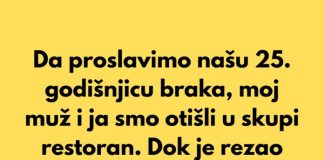Da proslavimo našu 25. godišnjicu braka, moj muž i ja smo otišli u skupi restoran. - featured image