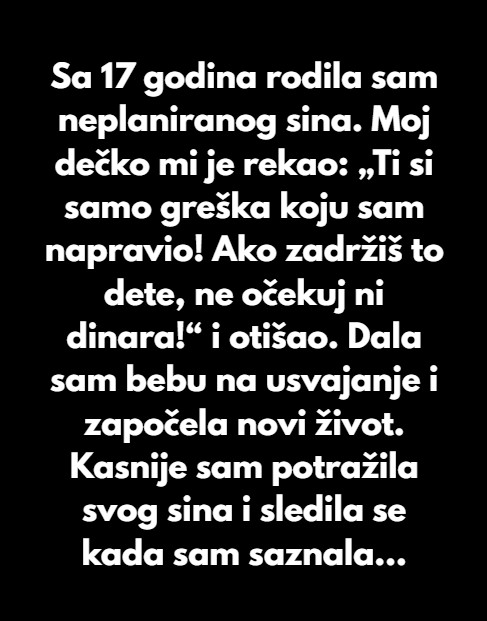 Dala sam svog dvomesečnog sina na usvajanje jer sam izabrala sopstvenu sreću. - featured image Dala sam svog dvomesečnog sina na usvajanje jer sam izabrala sopstvenu sreću. - featured image