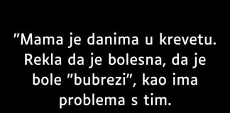 Nekoliko uzastopnih dana moja je majka bila prikovana za krevet, govoreći da joj nije dobro. - featured image