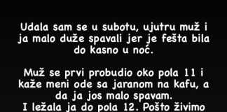 Udala sam se u subotu, ujutru muž i ja malo duže spavali jer je fešta bila do kasno u noć…. - featured image