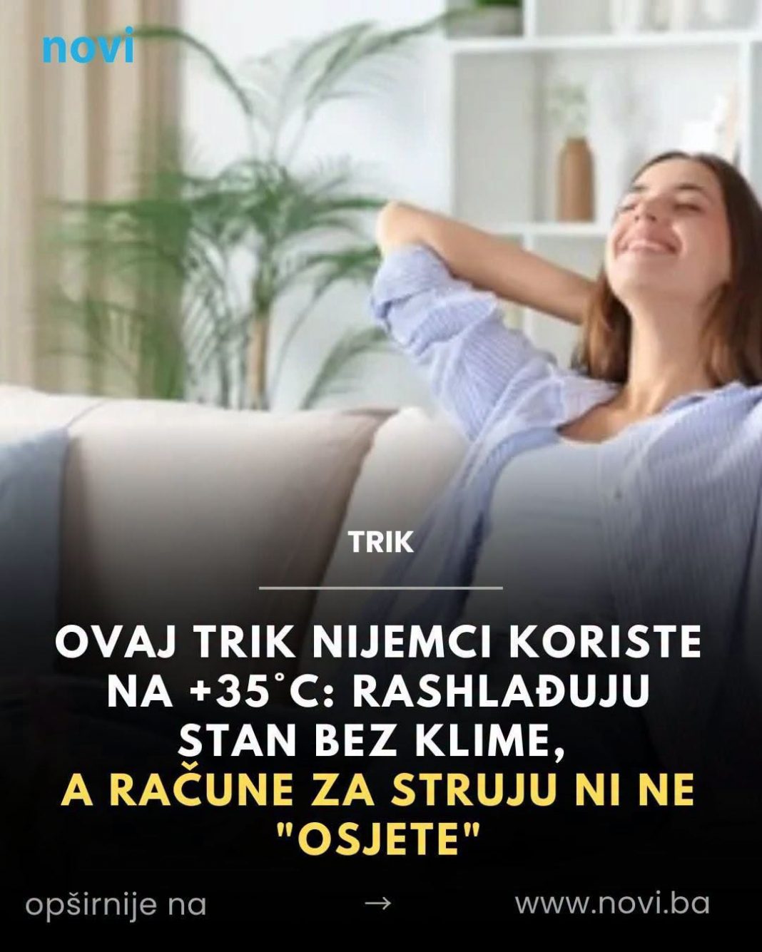 0vaj trik Nijemci koriste na +35°C: Rashlađuju stan bez klime, a račune za struju ni ne “osjete” - featured image