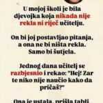 NIKAD NIJE REKLA NI RIJEČ U ŠKOLI: A onda je na tabli napisala jednu rečenicu - featured image